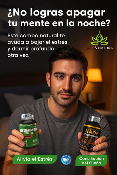 Combo Ashwagandha Ksm66 y Nad+Resveratrol