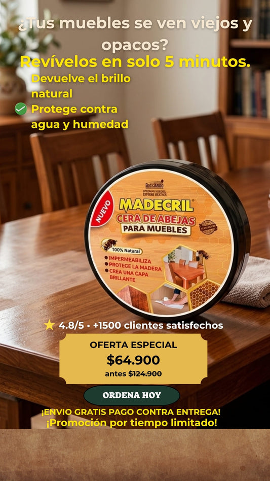 Cera miel protector de muebles