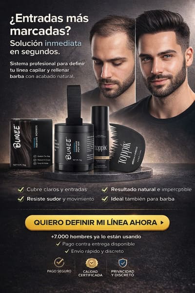 Corrector de densidad capilar para hombres